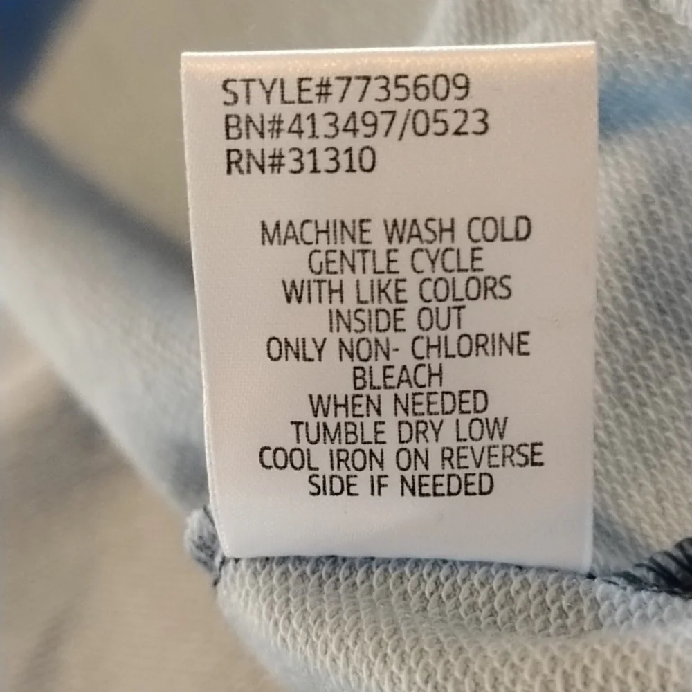 Knit Works Star Stud Blue & Gray Blouse, Size: L 14, NWT